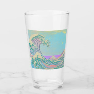 Grand Verre Pastel à Vague