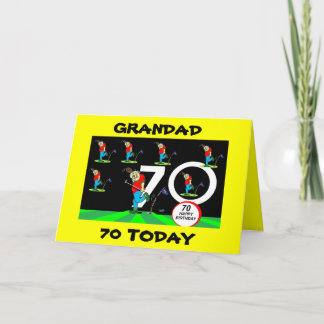 GRANDAD 70E CARTE D'ANNIVERSAIRE