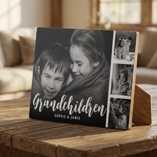 Grandchildren Customized Photo Collage Plaque (Créateur téléchargé)