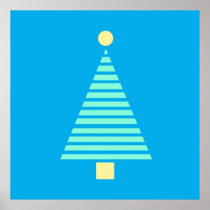 Grande affiche d'arbre de Noël