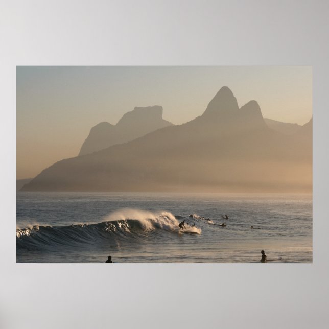 Grande affiche "Surfers at Arpoador, Rio de Janeir (Devant)
