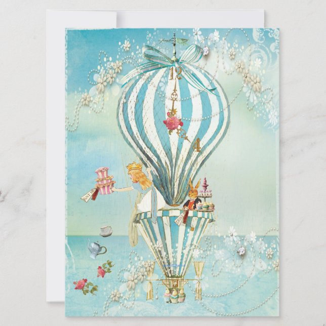 Grande Alice dans des invitations de partie du (Devant)