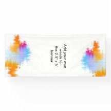 Grande bannière faite sur commande avec la