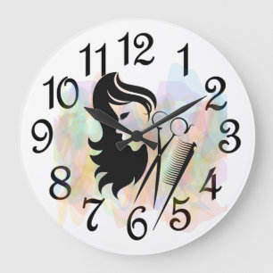 Grande Beauté Salon Acrylique Mur Horloge