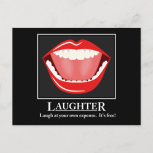 Grande Bouche drôle rire motivation Cartes postale