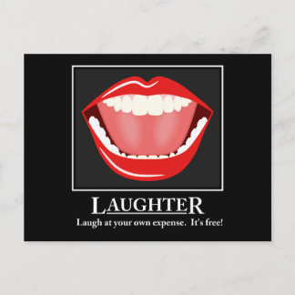 Grande Bouche drôle rire motivation Cartes postale