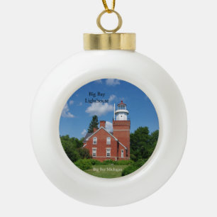 Grande boule de phare de baie ou ornement de