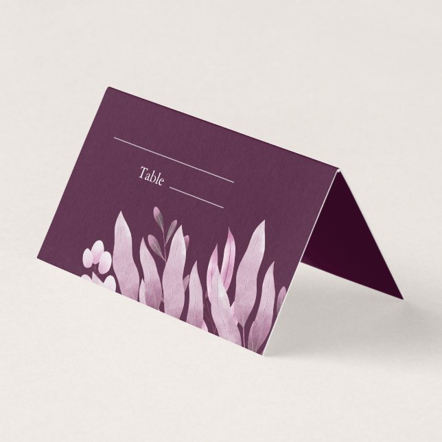 Grande Bourgogne Mariage Feuille Cartes de Place (Devant)