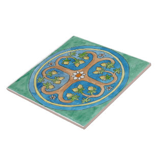 Grande carreaux en céramique "citronniers" de styl
