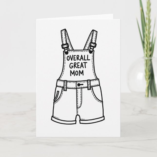 Grande carte artistique de Maman Shortalls (Devant)