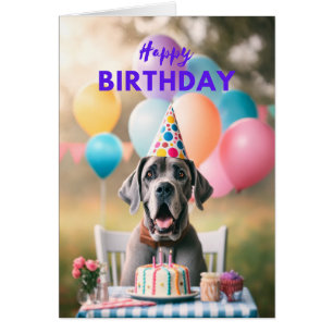 Grande carte d'anniversaire Dane