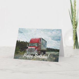 Cartes Camionneur D Anniversaire Zazzle Fr