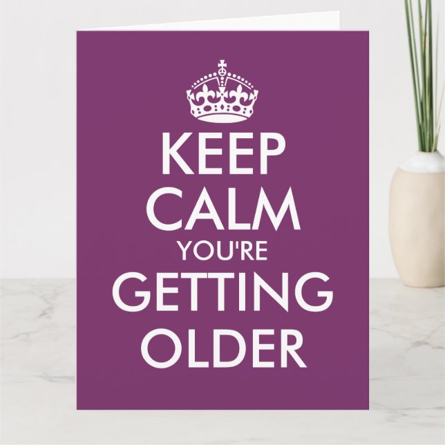 Grande carte d'anniversaire surdimensionnée pour h (Devant)