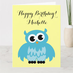 Cartes Hibou D Anniversaire Zazzle Fr