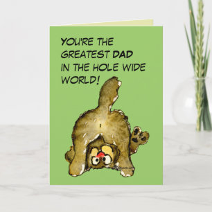 Grande carte de chat papa