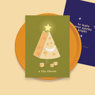 Grande carte de Noël au fromage