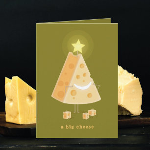 Grande carte de Noël au fromage