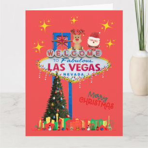 GRANDE carte de Noël Las Vegas