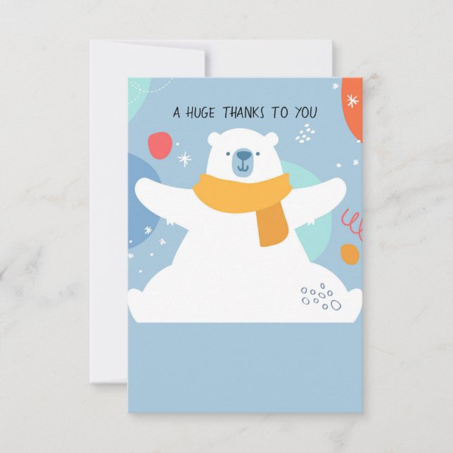 Grande Carte de remerciements (Devant)