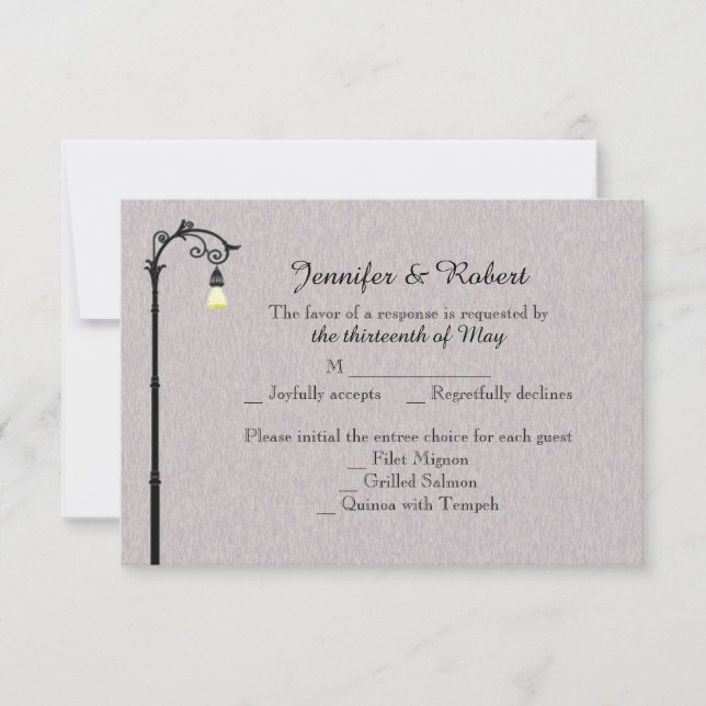 Grande carte de réponse Mariage facile (Devant)