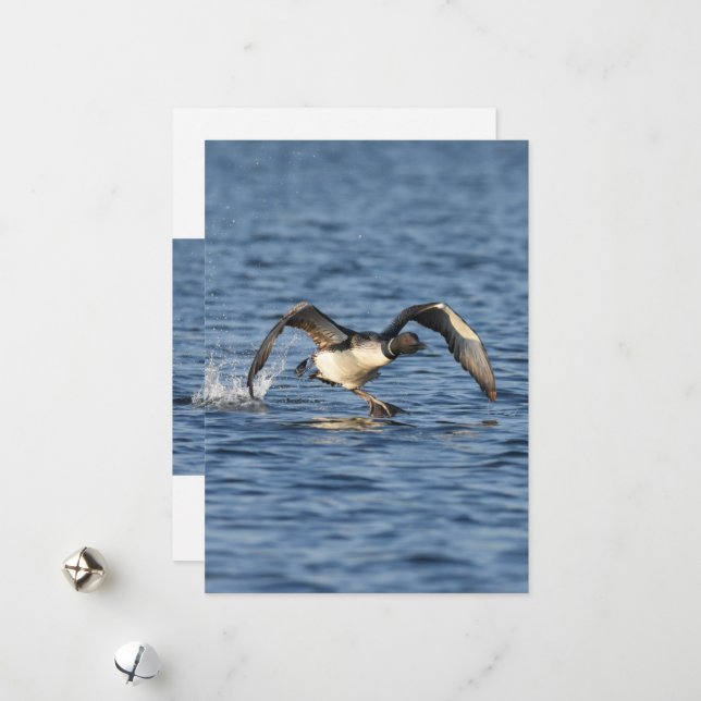 Grande carte de vacances à pied (Devant/Arrière en situation)