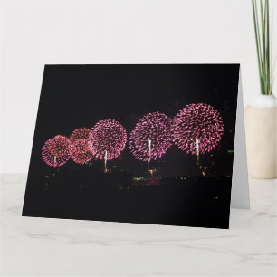 GRANDE carte des feux d'artifice I rouge