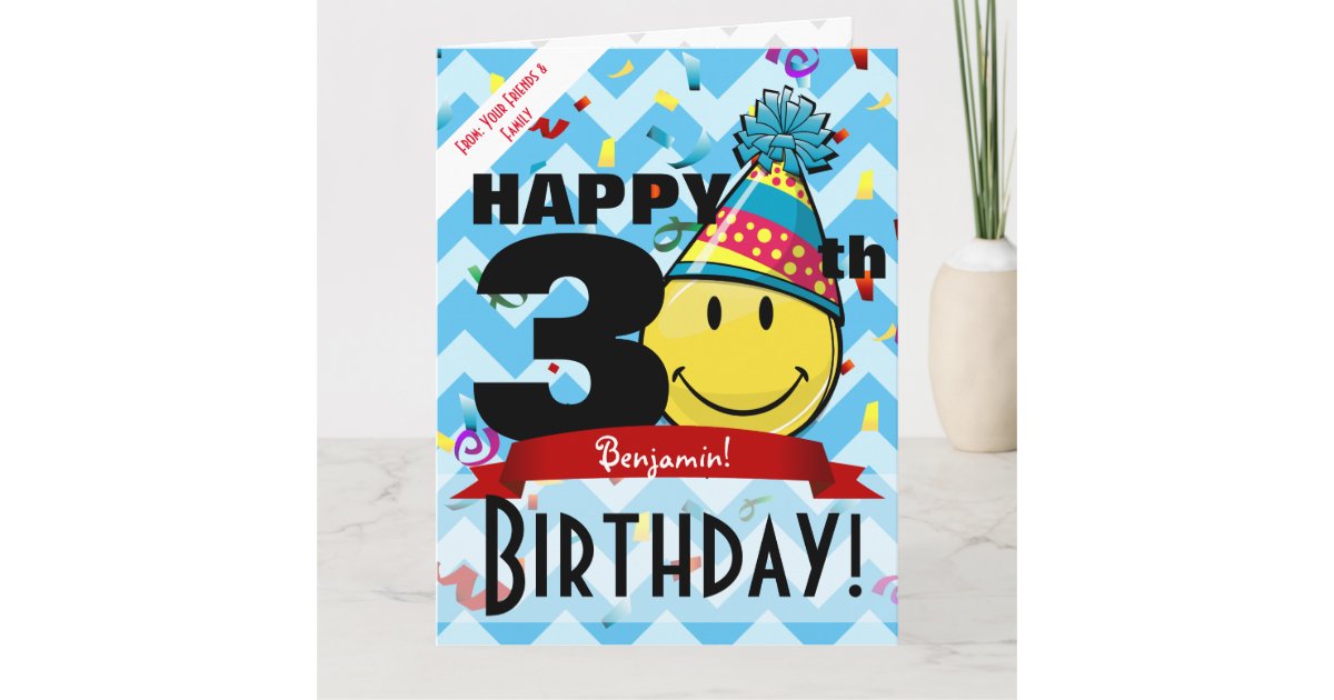 Grande Carte Marquante De Dix Ans Joyeux Anniversa Zazzle Fr