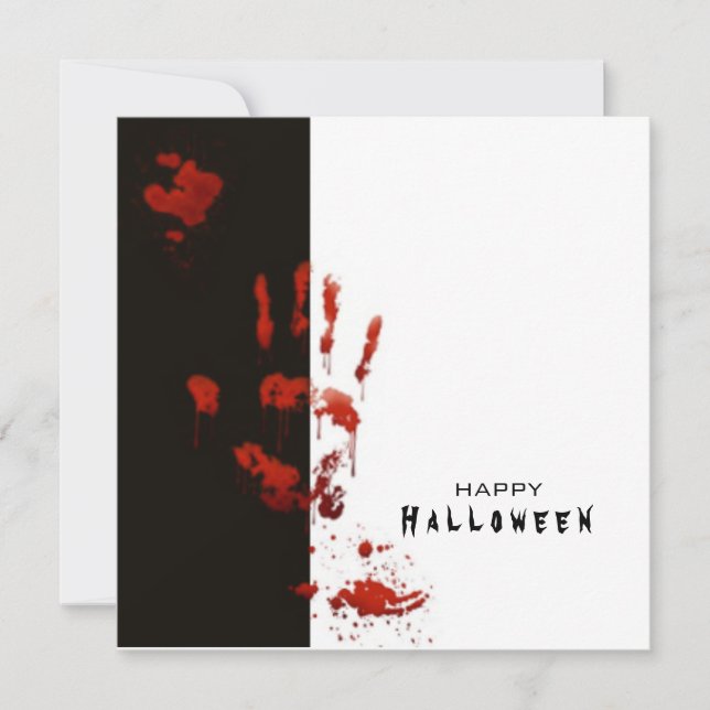 Grande carte minimaliste Halloween (Devant)