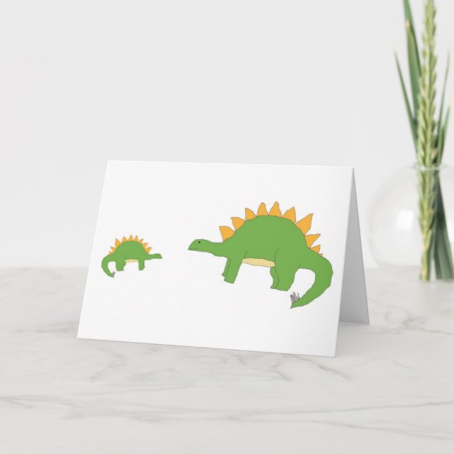 Grande carte 'n' Little Stegosaurus (Devant)