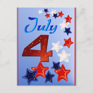 Grande carte postale 4 juillet