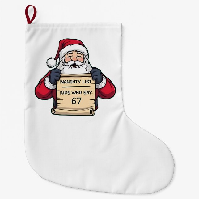 GRANDE CHAUSSETTE DE NOËL   (Devant)