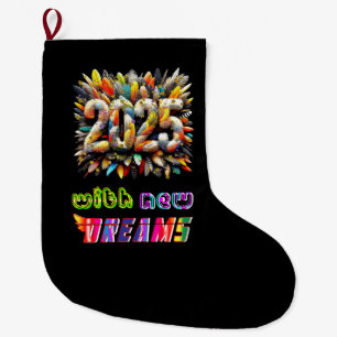 Grande Chaussette De Noël 2025 Avec De Nouveaux Rêves