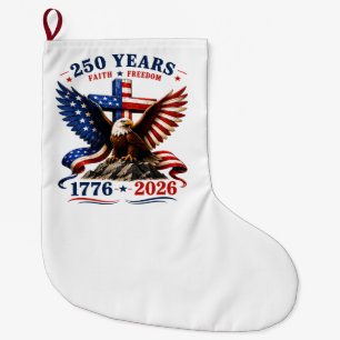 Grande Chaussette De Noël 250 ans de foi et de liberté