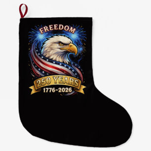 Grande Chaussette De Noël 250e anniversaire États-Unis 1776-2026 Patriotique