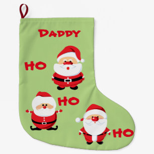 Grande Chaussette De Noël 3 Santas