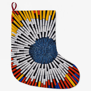 Grande Chaussette De Noël Abstrait dans la bande : démarrage
