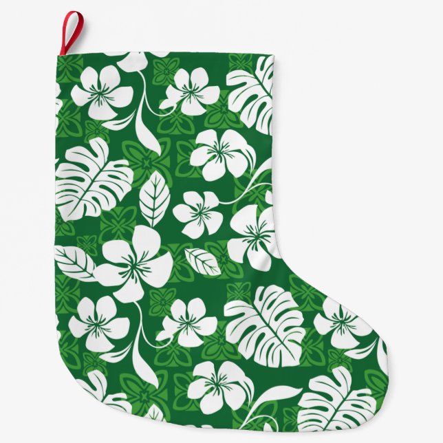 GRANDE CHAUSSETTE DE NOËL ALOHA VENDREDI (VERT) (Devant)