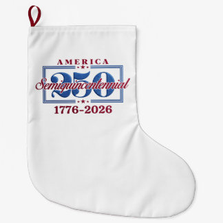 Grande Chaussette De Noël Amérique 250 Semiquincentenaire Graphique – 1776-2