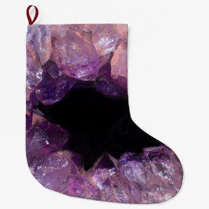 Grande Chaussette De Noël Améthyste pourpre