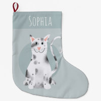 Amusants Moderne Cute Noir et Blanc Chat Cartoon E