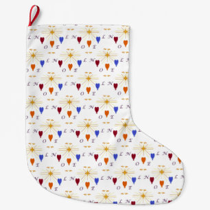 Grande Chaussette De Noël Anges de Noël dans Star Noel