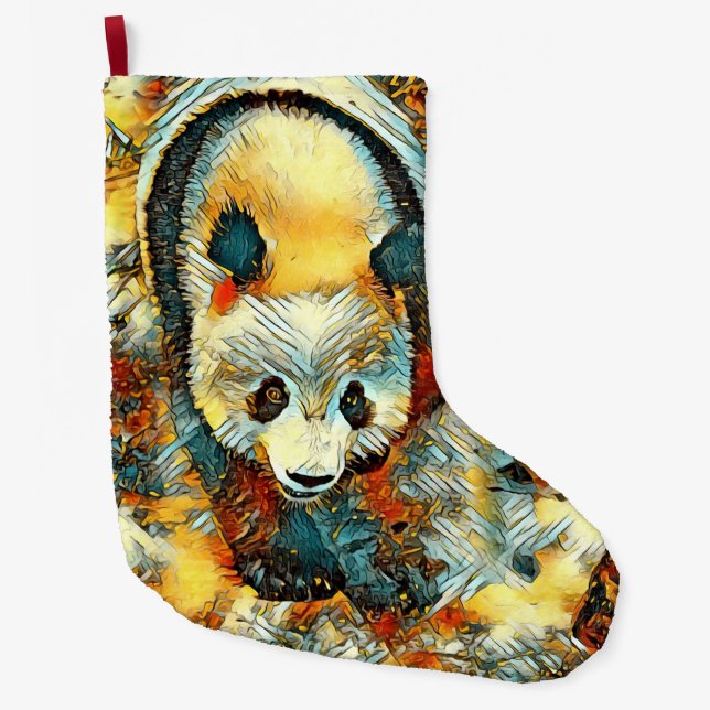 Grande Chaussette De Noël AnimalArt_Panda_006 (Devant)