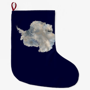Grande Chaussette De Noël Antarctique (NASA Blue Marble Imagery)