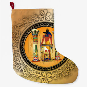 Grande Chaussette De Noël Anubis le dieu égyptien