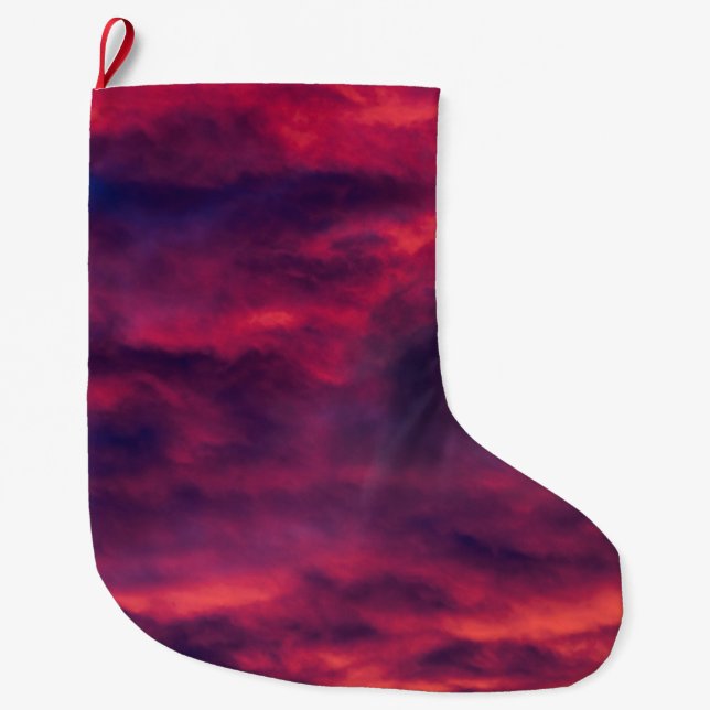 Grande Chaussette De Noël août rouge (Devant)
