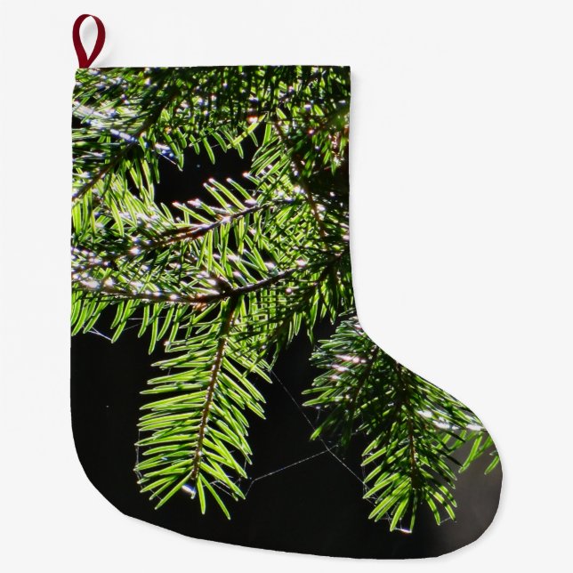 Grande Chaussette De Noël Arbre (Devant)