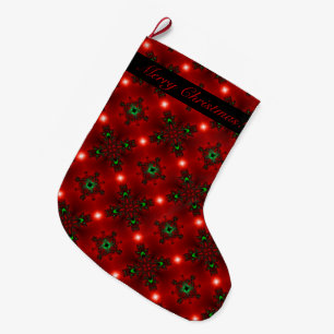 Grande Chaussette De Noël Artdeco de Noël en style rétro