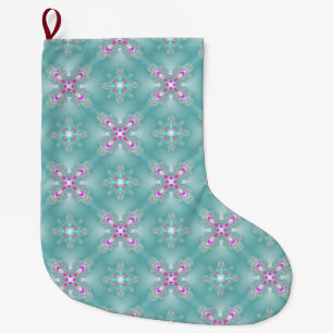 Grande Chaussette De Noël Artdeco de Noël en style rétro