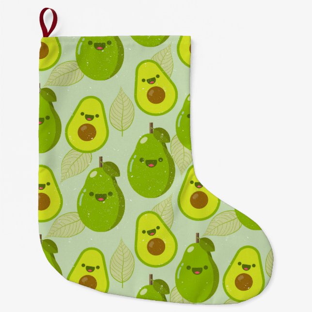 Grande Chaussette De Noël Avocado (Devant)
