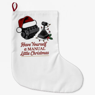 Grande Chaussette De Noël Ayez un petit Noël manuel